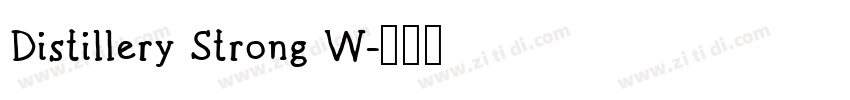 Distillery Strong W字体转换
